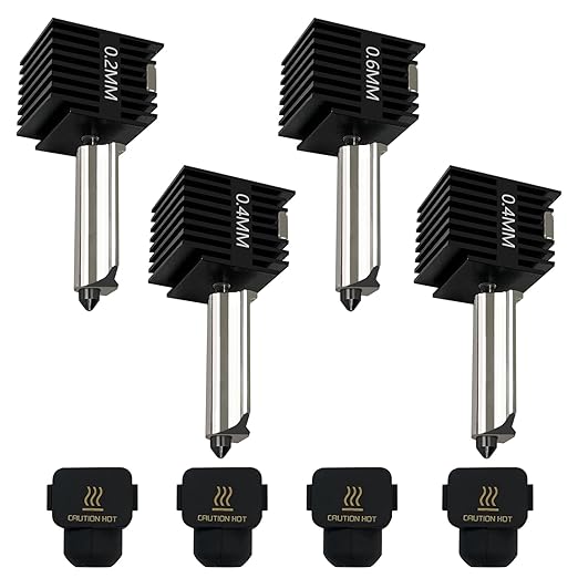 Nozzle 0.4Mm Hardened - Zestaw 4 szt. A1 Mini/A1 Hotend