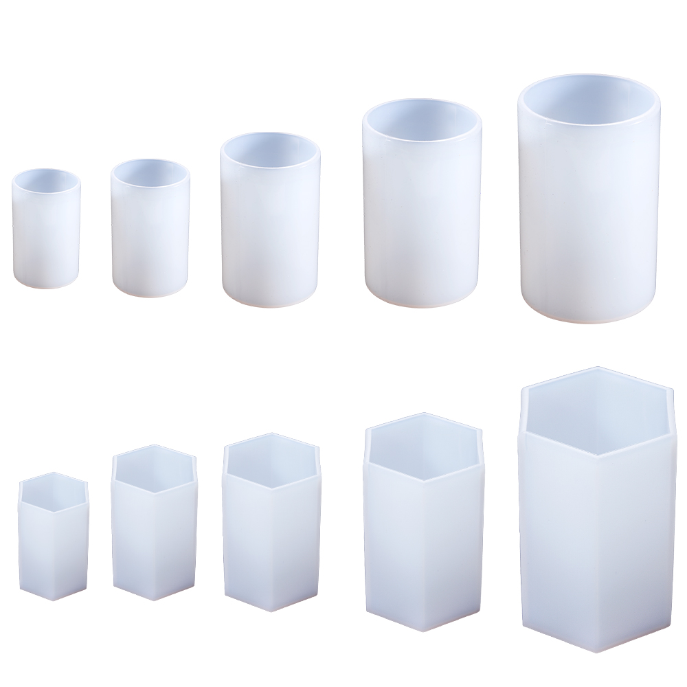 3D Printing Epoxy Resin - Cylinder formy silikonowe sześciokątne formy z