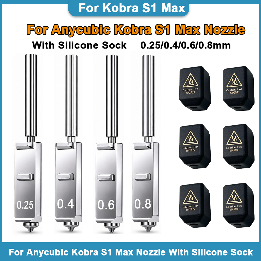 Nozzle 0.4Mm Hardened - Dysze ze stali hartowanej do Anycubic
