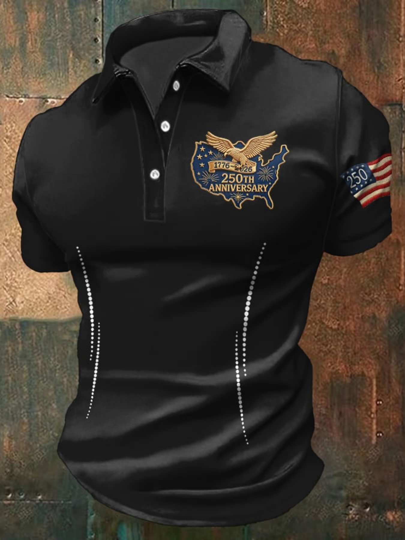 3D Printing Eagle - Męska koszulka polo z okazji 250-lecia