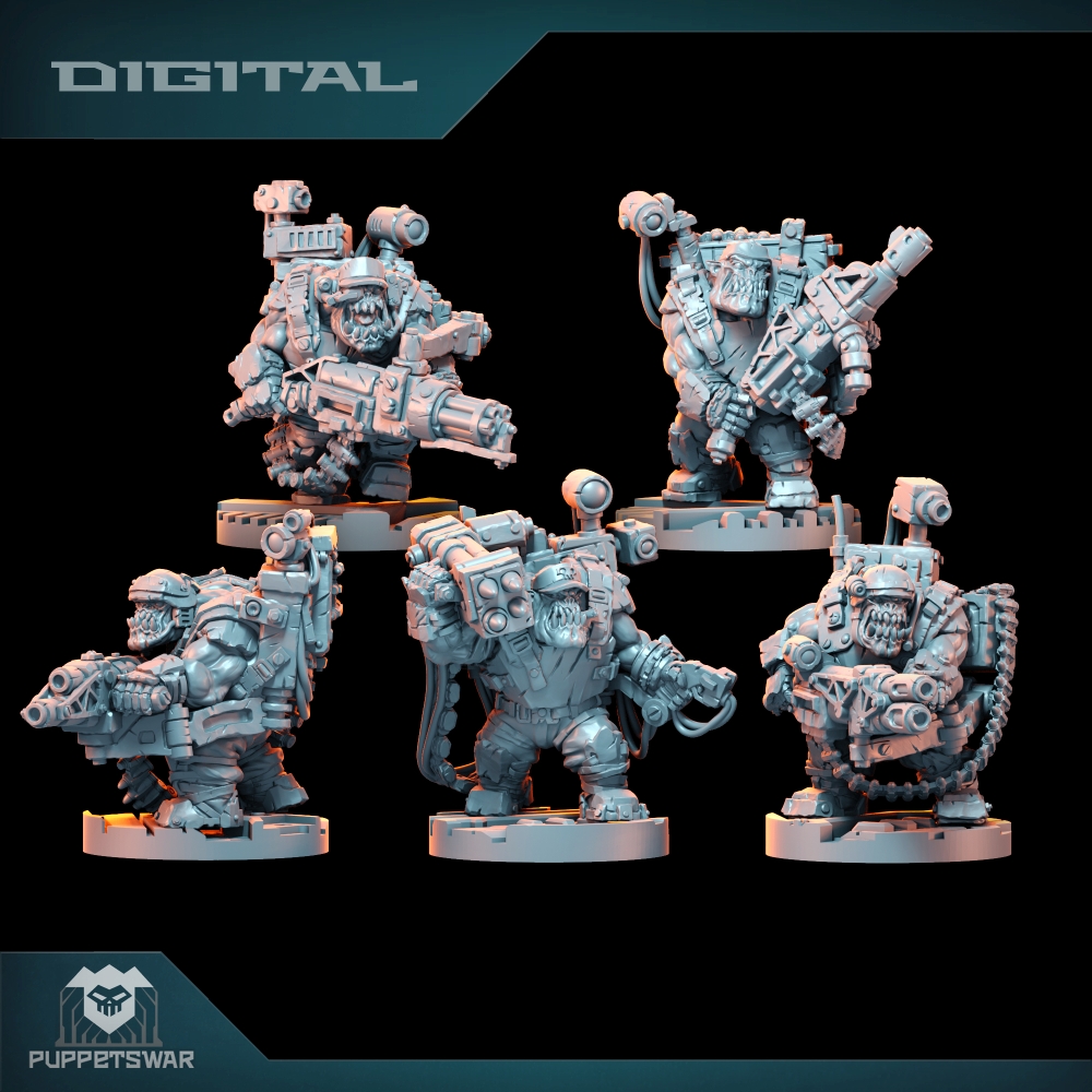 3D Printing Jobs - Orc Ultimate Badasses Squad, figurka z