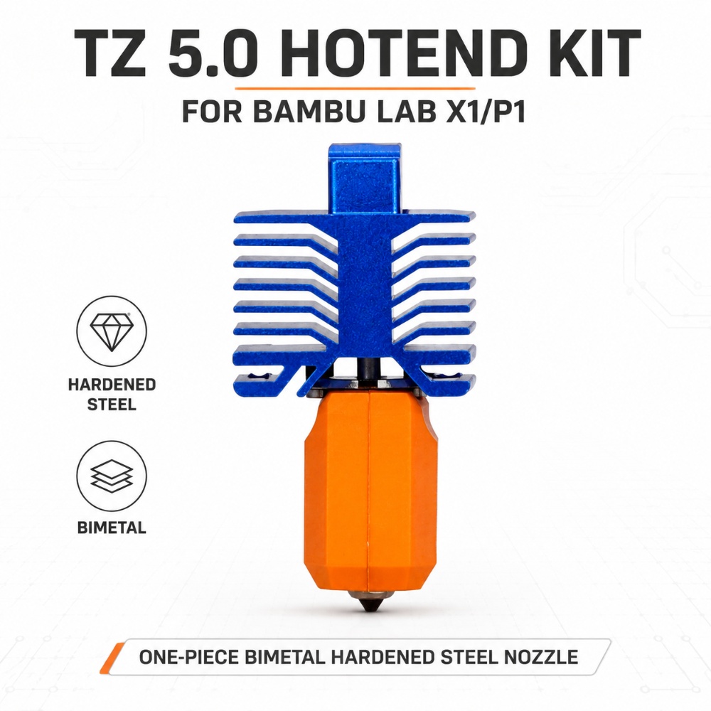 Nozzle 0.4Mm Hardened - Zestaw Hotendu TZ5.0 do Bambu Lab