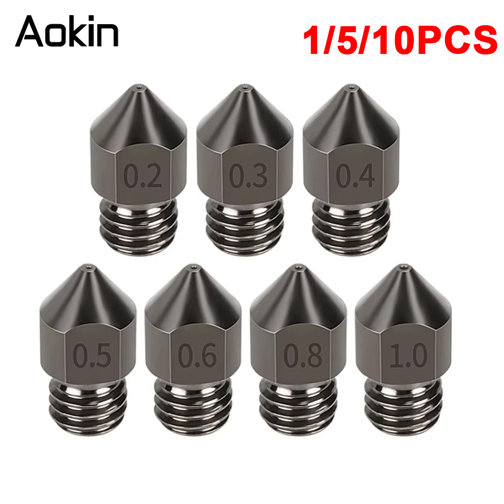 Nozzle 0.4Mm Hardened - 1/5/10 SZTUK Dysza MK8 Ulepszona dysza
