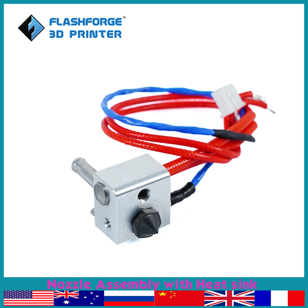 Nozzle 0.4Mm Hardened - Zespół dyszy FLASHFORGE z radiatorem do
