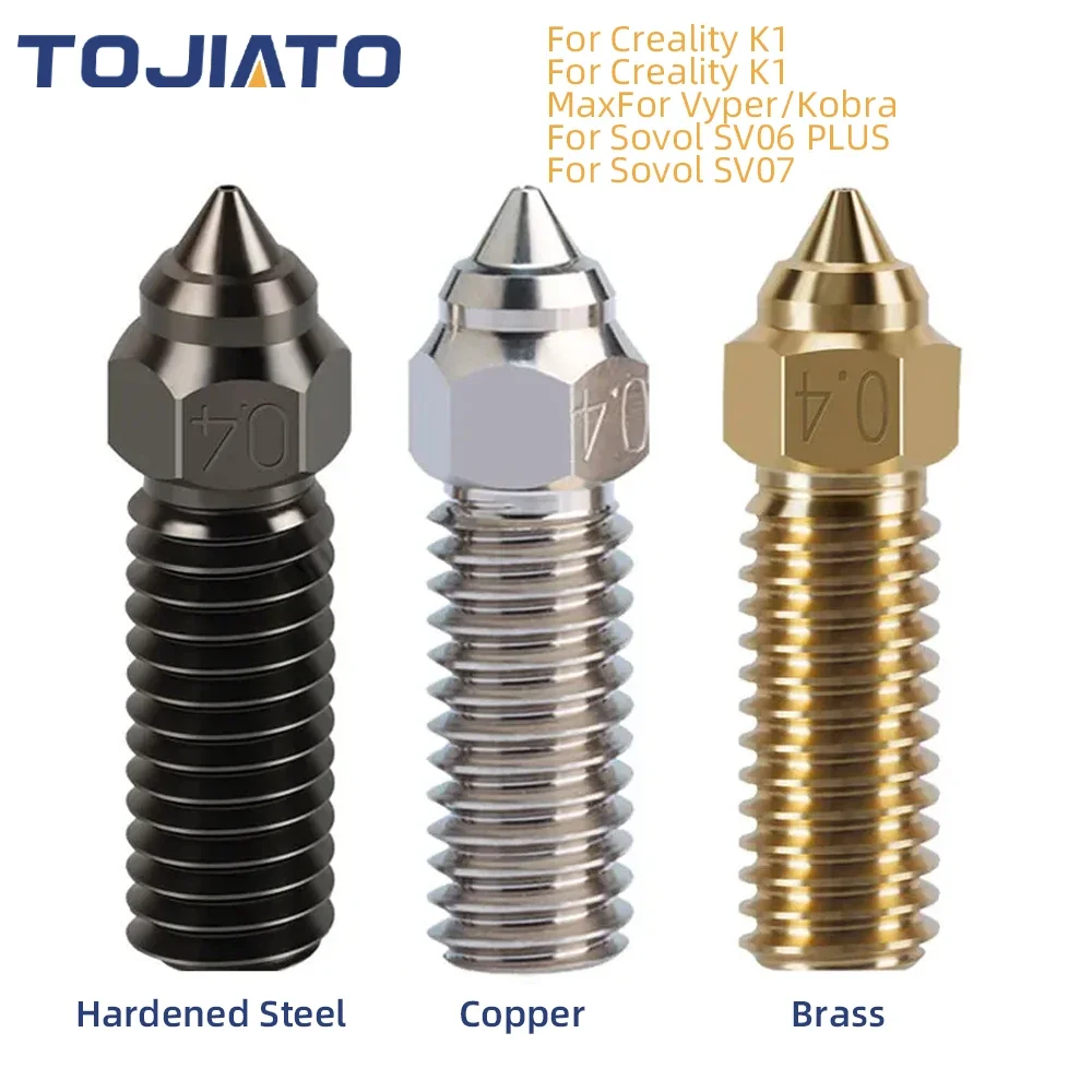Nozzle 0.4Mm Hardened - Szybka dysza wulkaniczna Mosiądz Miedź Platerowana