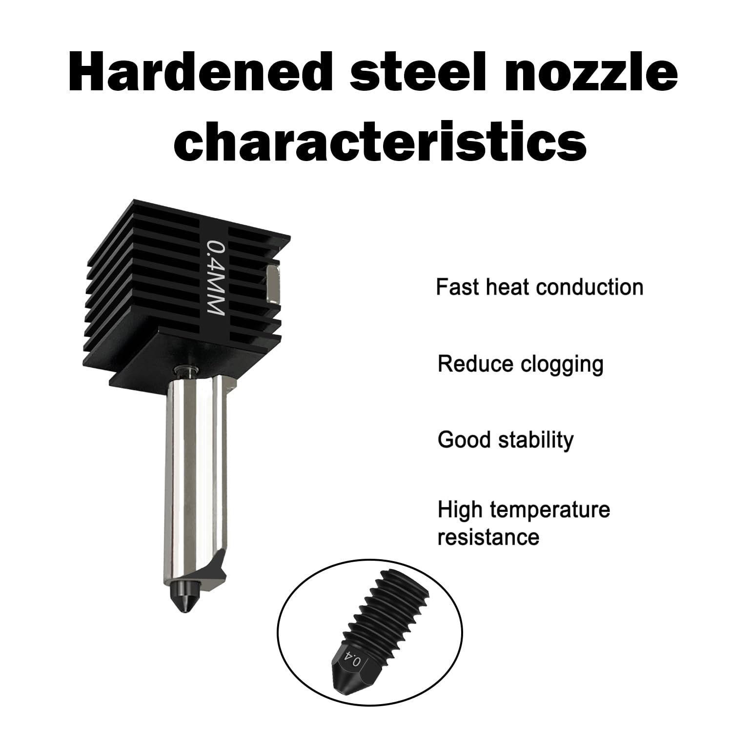 Zestaw 4 szt. A1 Mini/A1 Hoten – Nozzle 0.4Mm Hardened recenzja i cena