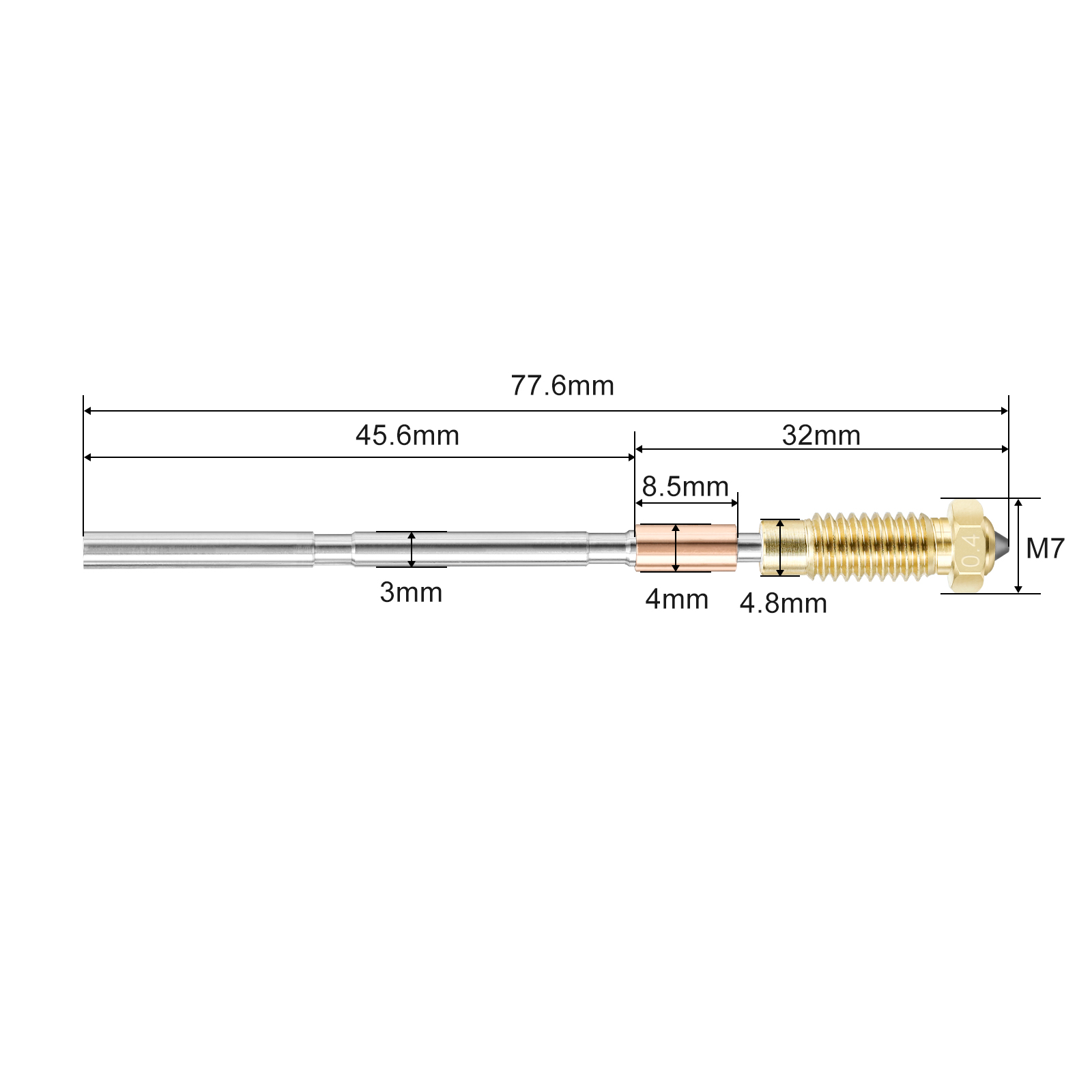 Ulepszona dysza hotendu do Pru – Nozzle 0.4Mm Hardened recenzja i cena