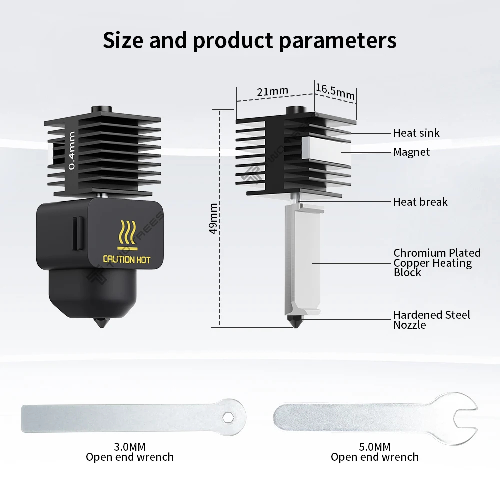 Zestaw do modernizacji hotendu – Nozzle 0.4Mm Hardened recenzja i cena