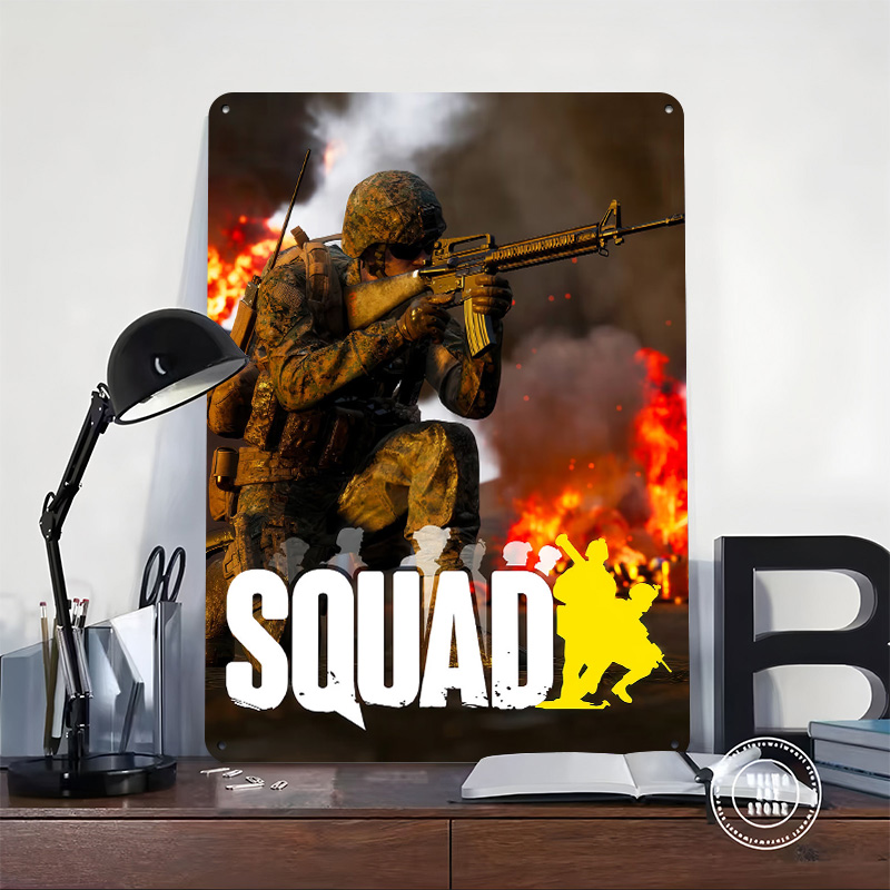 Plakat z grafiką z gry Squad,  – 3D Printing Videos recenzja i cena
