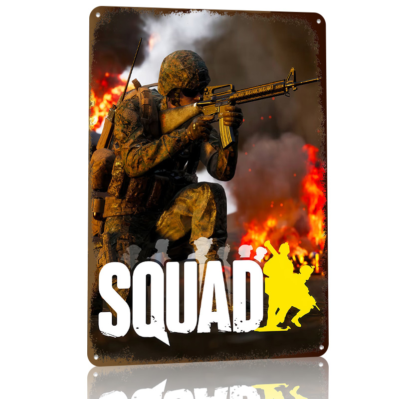 Plakat z grafiką z gry Squad,  – 3D Printing Videos recenzja i cena