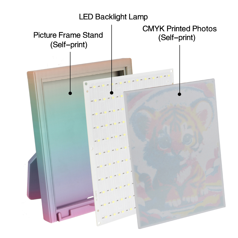 Dla Bambu Lab Lithophane Led P – 3D Printing Foto recenzja i cena