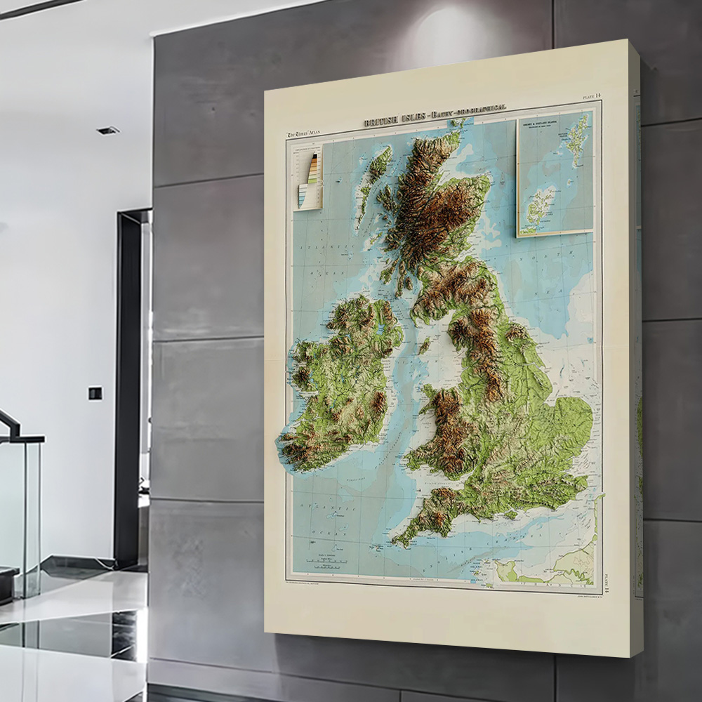 Mapa 3D z reliefem z 1922 roku – 3D Printing Room recenzja i cena