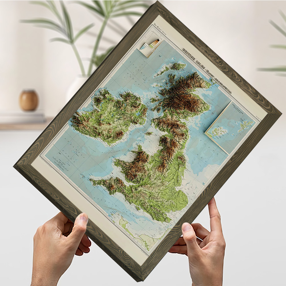 Mapa 3D z reliefem z 1922 roku – 3D Printing Room recenzja i cena