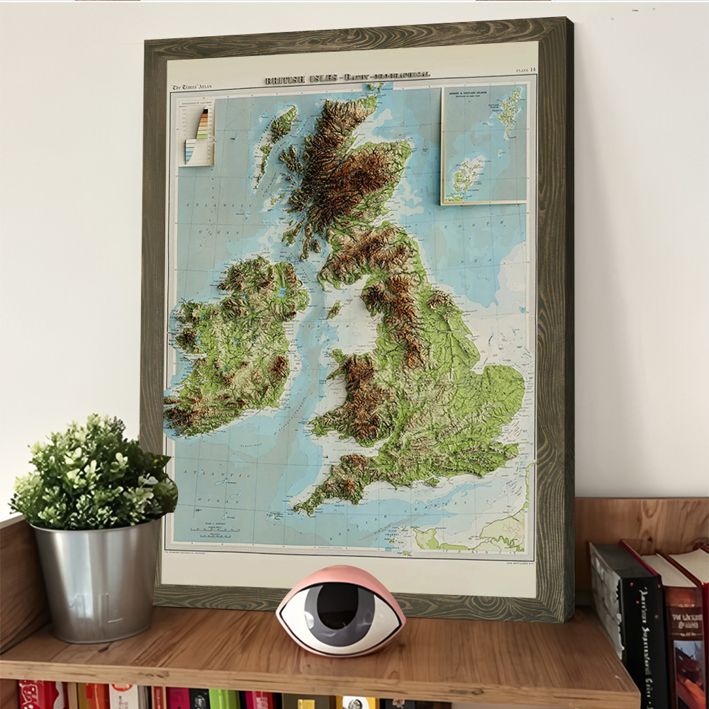 Mapa 3D z reliefem z 1922 roku – 3D Printing Room recenzja i cena
