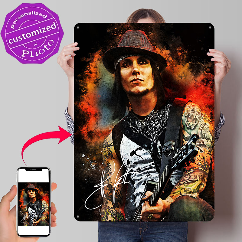 Portret Synyster Gatesa z gita – 3D Printing Guitar recenzja i cena