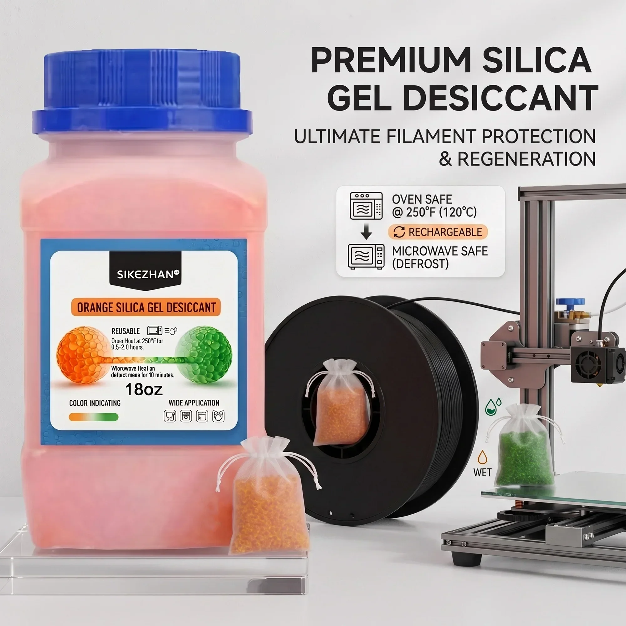 Żel krzemionkowy pomarańczowy  – 3D Printing Deck Box recenzja i cena