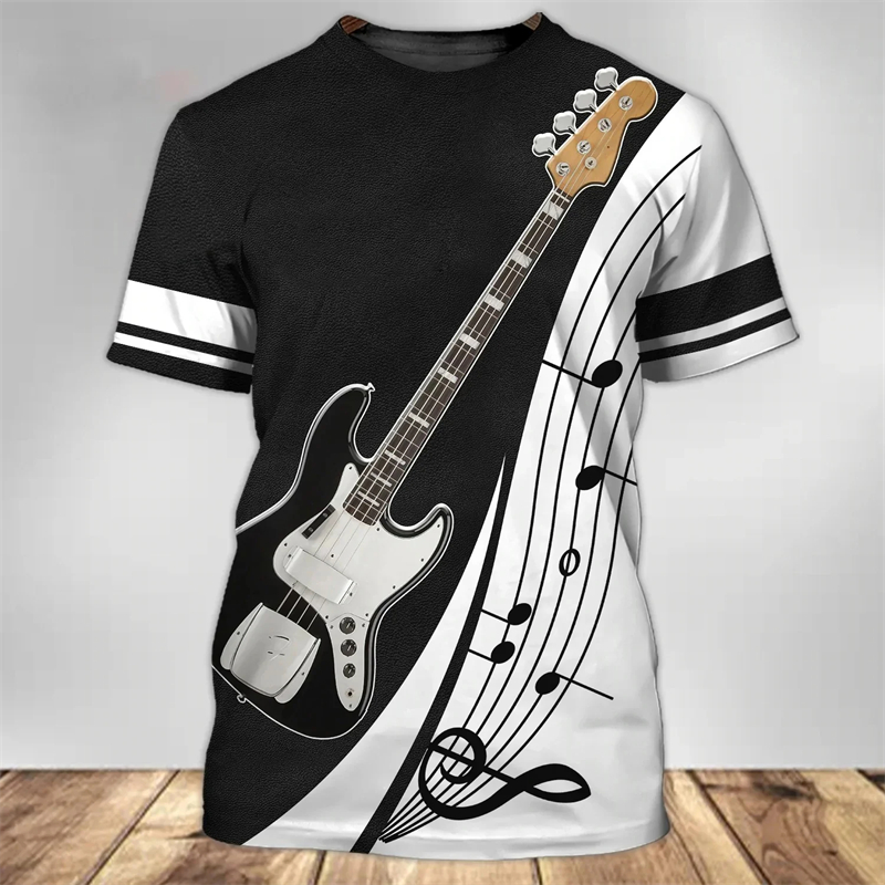 Modna koszulka 3D z nadrukiem  – 3D Printing Guitar recenzja i cena