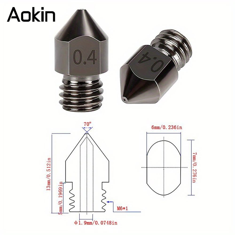 1/5/10 SZTUK Dysza MK8 Ulepszo – Nozzle 0.4Mm Hardened recenzja i cena