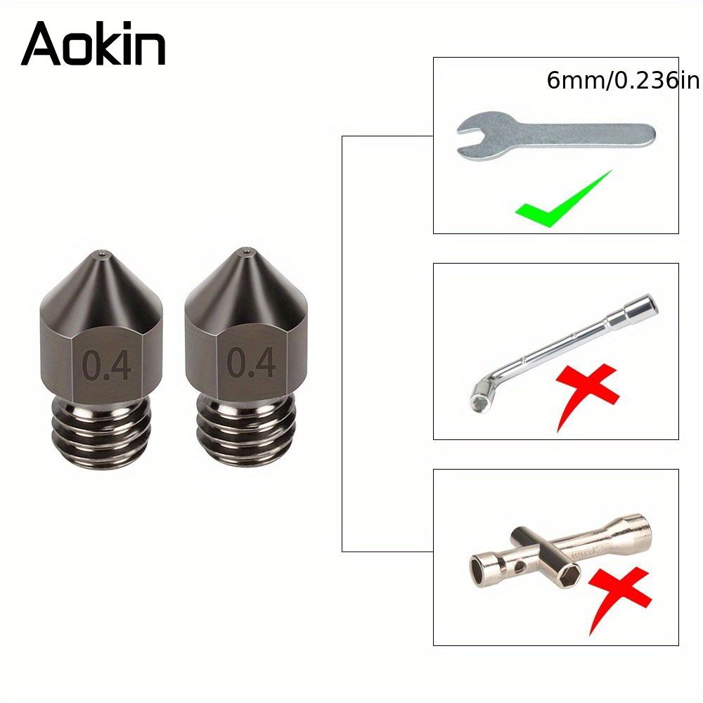 1/5/10 SZTUK Dysza MK8 Ulepszo – Nozzle 0.4Mm Hardened recenzja i cena