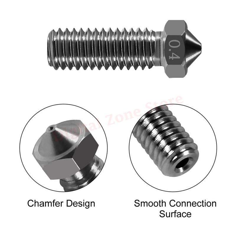 10pcs V6 stal hartowana wulkan – Nozzle 0.4Mm Hardened recenzja i cena