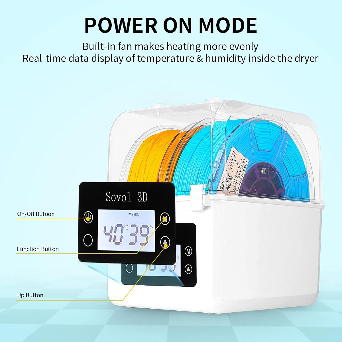 Sovol Filament Dryer 2023, SH0 – 3D Printing Deck Box recenzja i cena