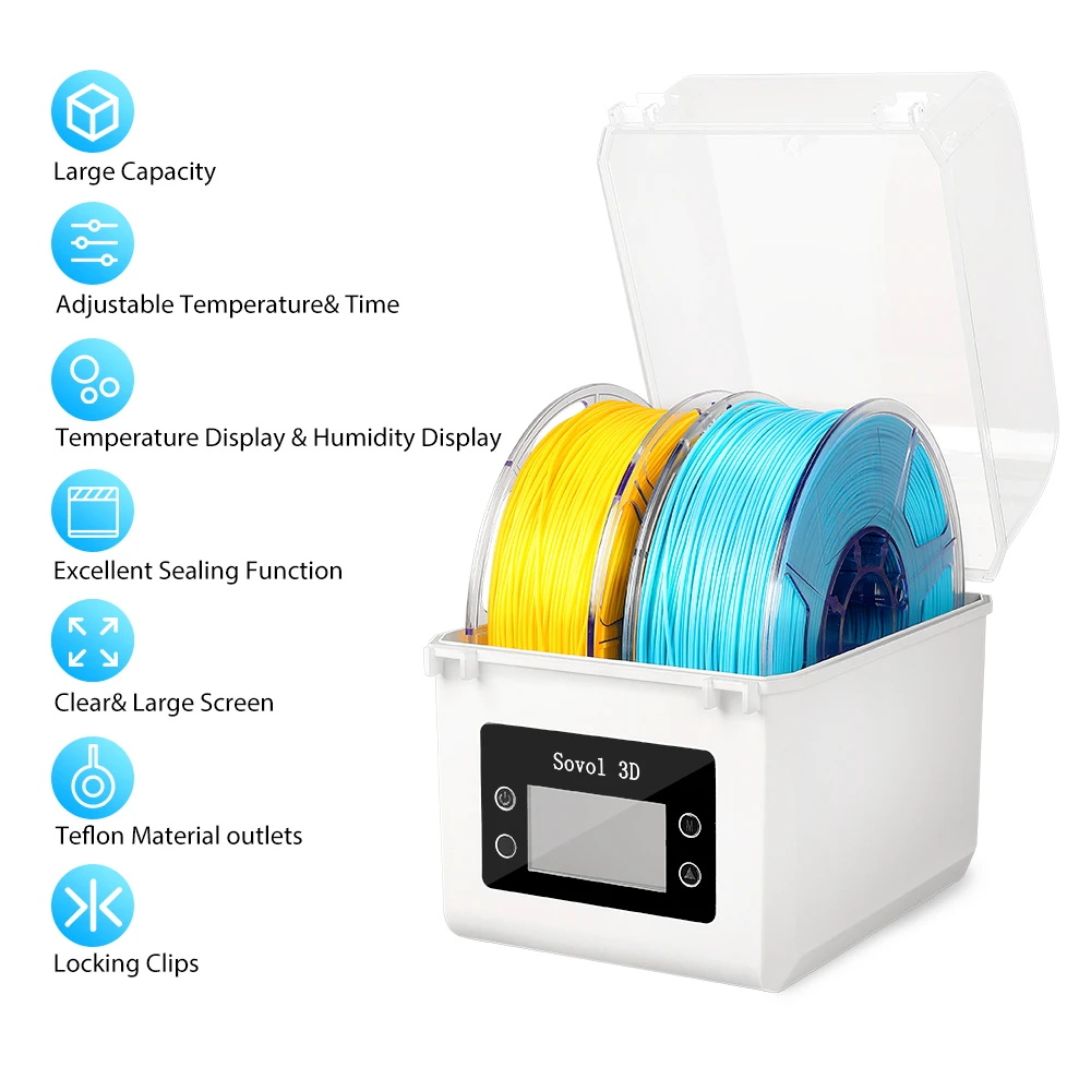 Sovol 2 rolki odwadniacza fila – 3D Printing Deck Box recenzja i cena