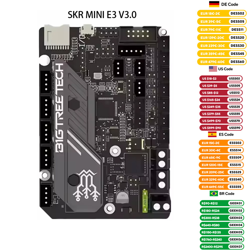 BIGTREETECH SKR MINI E3 V3.0 P – Motherboard 3D Printer recenzja i cena