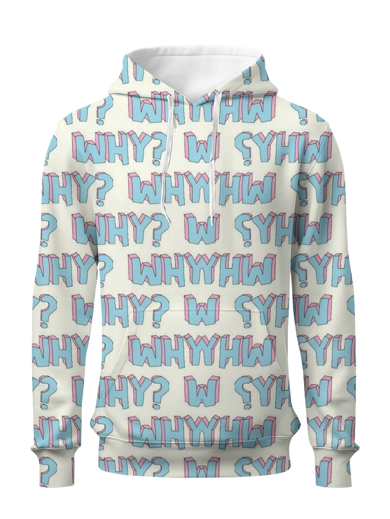 Bluza unisex z nadrukiem 3D „W – 3D Printing Question recenzja i cena
